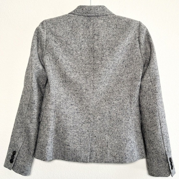 J. Crew Grey Schoolboy Donegal Tweed Blazer size 0 Jacket Style #29073 - Picture 10 of 10